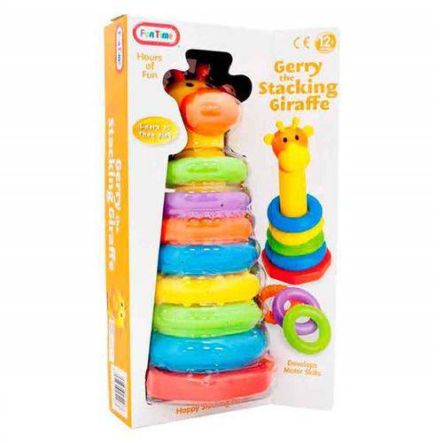 Brinquedo Infantil Girafa Torre de Anéis Fun Time Multilaser
