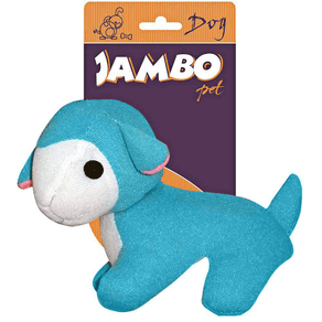 Brinquedo Jambo Mordedor Pelucia Fun Ovelha Azul