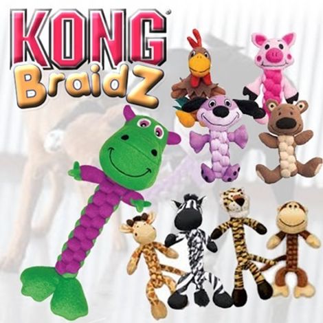 Brinquedo Kong Braidz Trançado Médio - Kong Brinquedo Kong Braidz Trançado Médio - Kong