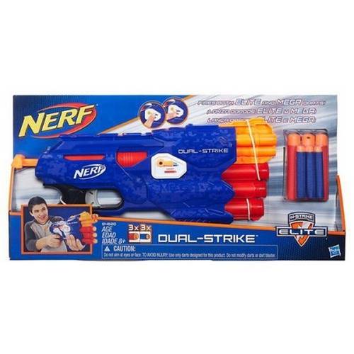 Brinquedo Lancador Nerf Dual Strike Elite - Hasbro - B4620