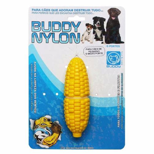 Brinquedo Mordedor Resistente Milho de Nylon Cães Buddy Toys