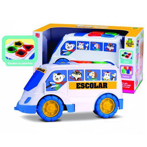 Brinquedo Ônibus Escolar Didático - Samba Toys 223