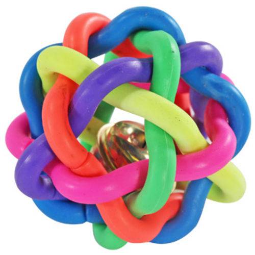 Brinquedo para Cachorro Bola Colors com Guizo 6 5cm