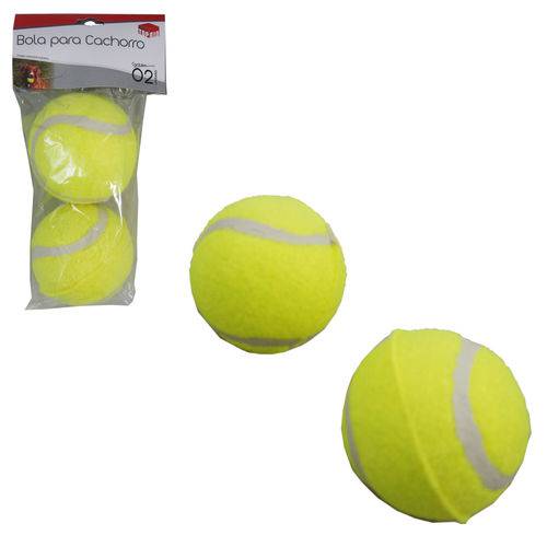 Brinquedo para Cachorro Bola de Tenis com 2 Unidades