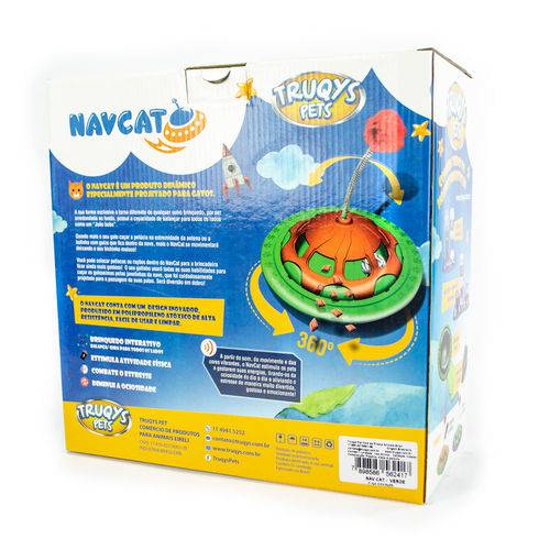 Brinquedo para Gatos Nav Cat Truqys Pets Verde/laranja