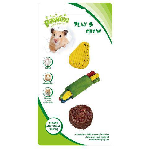 Brinquedo para Roedores Madeira e Bucha Vegetal 1 - Pawise