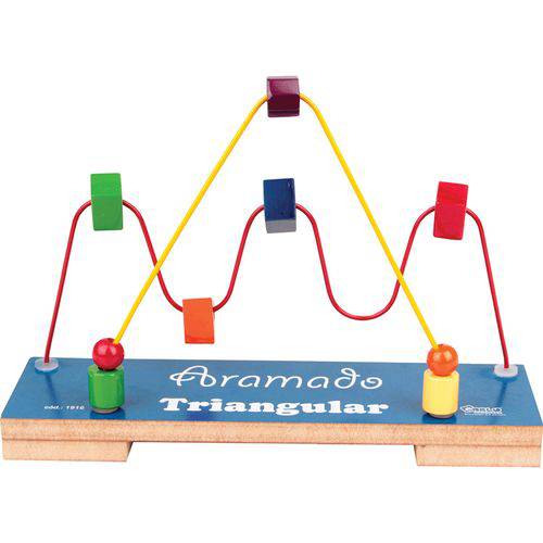Brinquedo Pedagogico Triangular Aramado Carlu Unidade