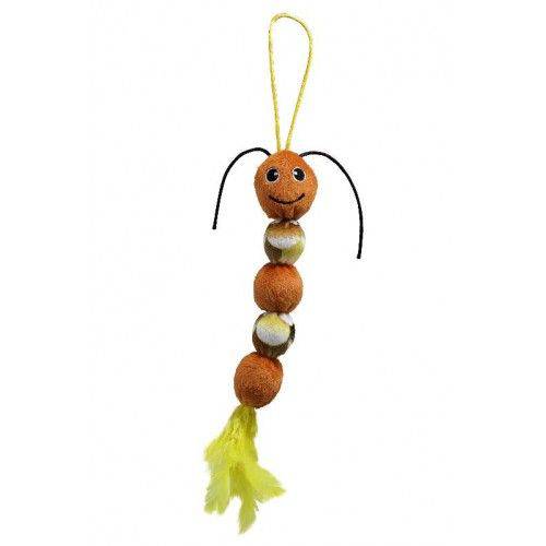 Brinquedo Pelúcia Centopeia com Chocalho 30 Cm