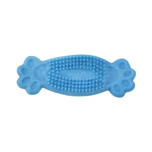 Brinquedo Plast Pet Bone Clean para Cães Azul