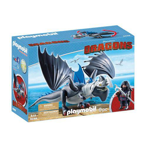 Brinquedo Playmobil Dragons Drago e Thuderclaw Sunny 9248
