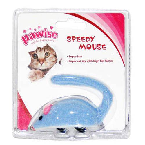 Brinquedo Rato Pawise de Fricção para Gatos - Azul