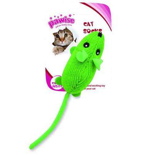 Brinquedo Rato Pawise de Lã para Gatos - Verde