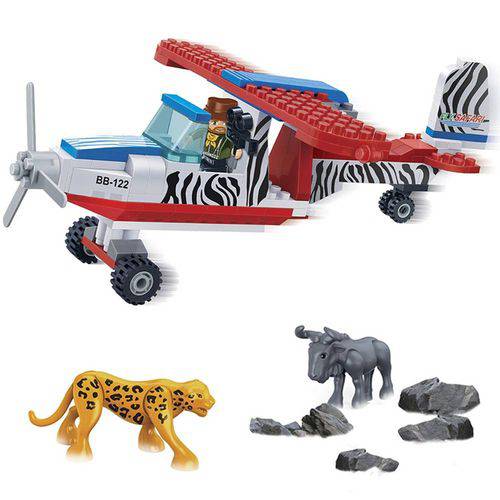 Brinquedo Safari Avião 143 Peças 6660 - Banbao