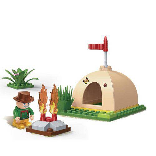 Brinquedo Safari Mini Acampamento 46 Peças 6663 - Banbao
