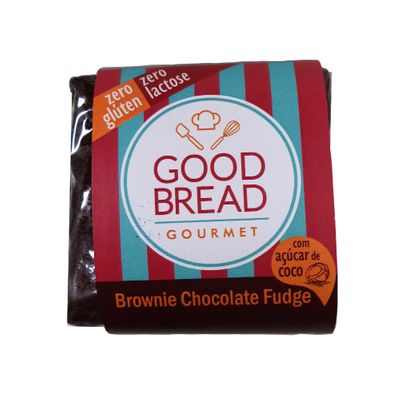 Brownie de Chocolate Fudge C/ Açúcar de Coco 25g - Good Bread