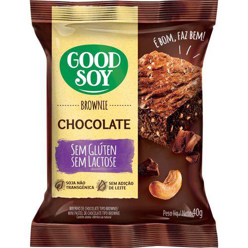 Brownie Goodsoy Chocolate Caixa 10x40g