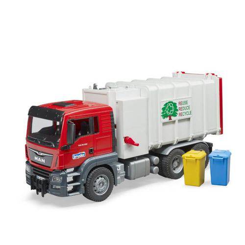 BRUDER - Caminhão de Lixo MAN TGS com Carregador Lateral