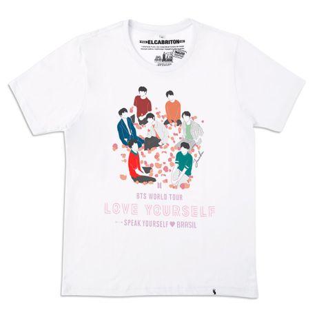 BTS - Love Yourself - Camiseta Basicona Masculina