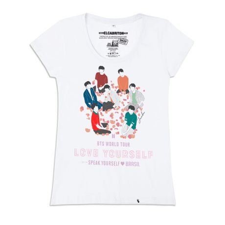 BTS - Love Yourself - Camiseta Clássica Feminina