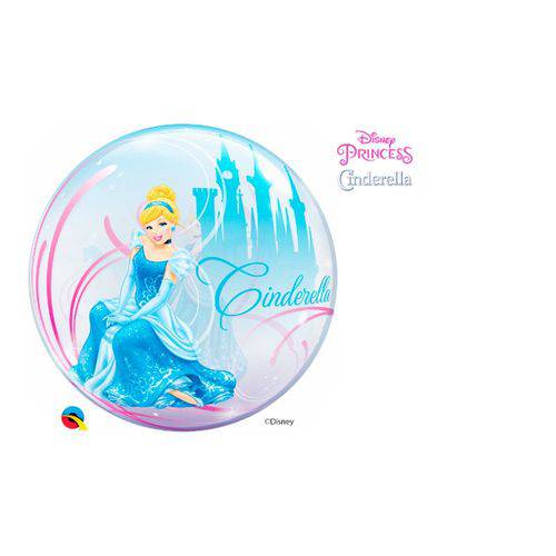 Bubble 22 Polegadas - Debute Real de Cinderella da Disney - Qualatex