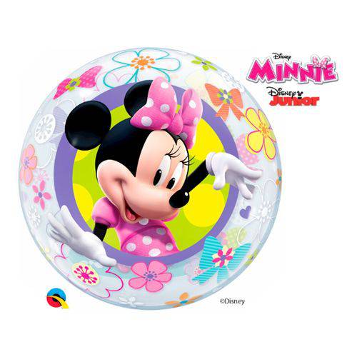 Bubble 22 Polegadas - Loja de Laços da Minnie Mouse Disney - Qualatex