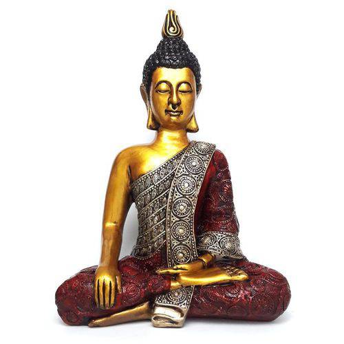 Buda Nirvana Meditando Médio (34 Cm)