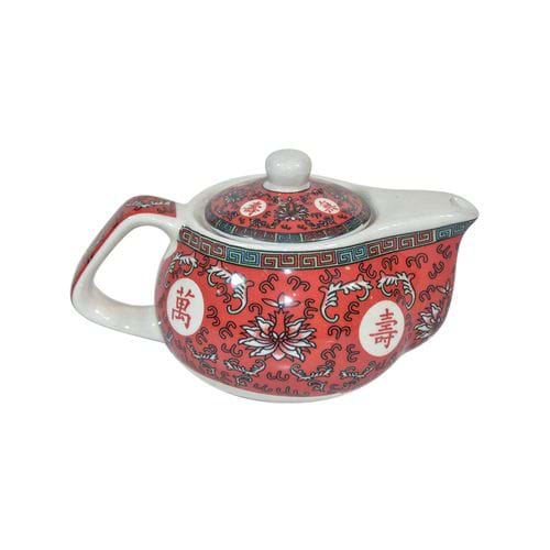 Bule de Chá em Porcelana Multiart Flor 300ml