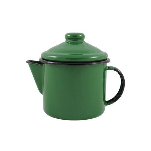 Bule para Chá ou Leiteira Aço Esmaltado Ágata Ewel 600 Ml Verde