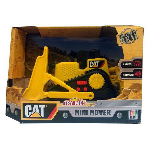 Bulldozer Cat Mini Mover Articulado com Luzes e Sons