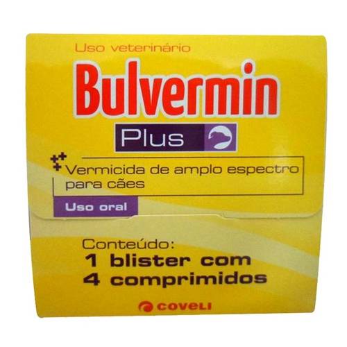 Bulvermin Plus Blister C/ 4 Comprimidos