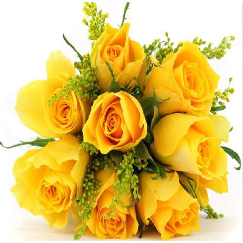 Buquê de Flores Rosas Amarelas