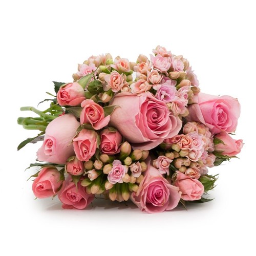 Buquê Pink com Flores Cor de Rosa P
