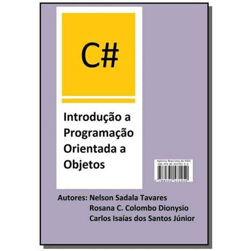 C# Introducao a Programacao Orientada a Objetos