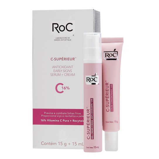 C-Superieur Roc Antioxidante Serum 15ml+ C-Superieur Roc Antioxidante Concentrado 16% Gel Creme 15g