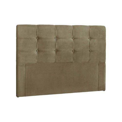 Cabeceira Box Queen Size Simbal Clean - Cor Nobuck Marrom Taupe