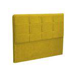 Cabeceira Casal Cama Box 140 Cm London Amarelo - Js Móveis