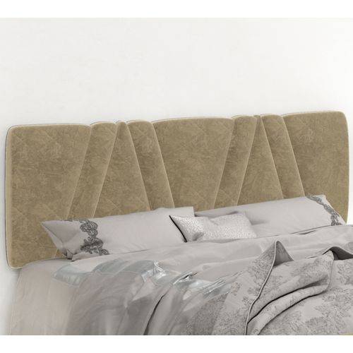 Cabeceira Painel Mille 140cm Suede Am Bege