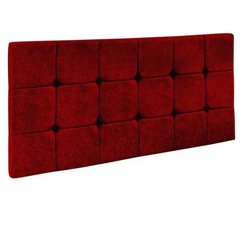 Cabeceira Painel Sleep para Cama Box Solteiro 0,90 Cm Vermelho Velvet 2602 - D'Rossi