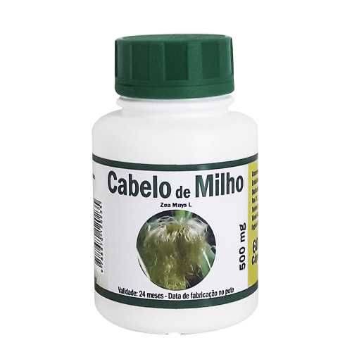 Cabelo de Milho (18 Potes) 500 Mg em Cápsulas