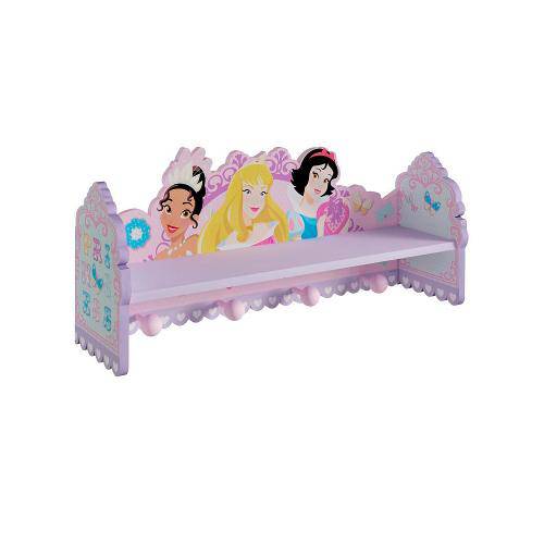 Cabideiro com Prateleira Princesas da Disney