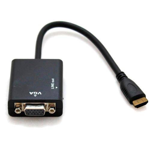 Cabo Adaptador Conversor HDMI para VGA com Áudio - 20cm