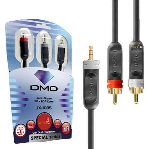 Cabo Audio P2 / 2x Rca Special Series Jx-1035 Dmd Diamond Cable (3m)
