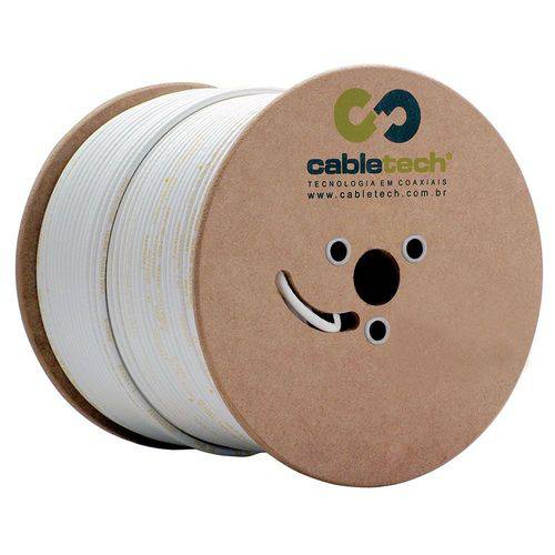 Cabo Coaxial Cabletech Std/40 Branco - 305 Metros 801214000p00cb22