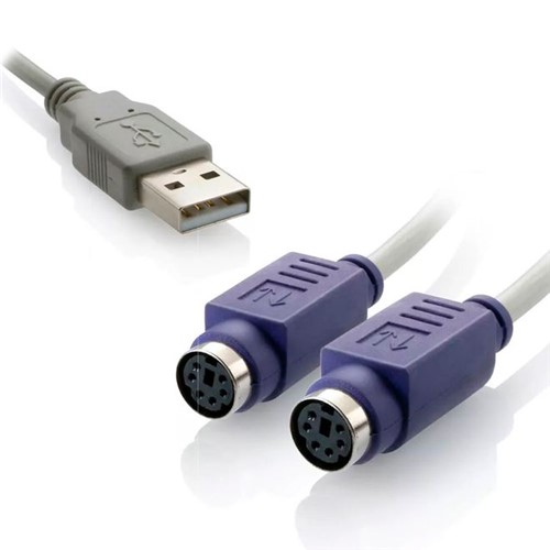 Cabo Conversor USB para PS2 WI046 Multilaser