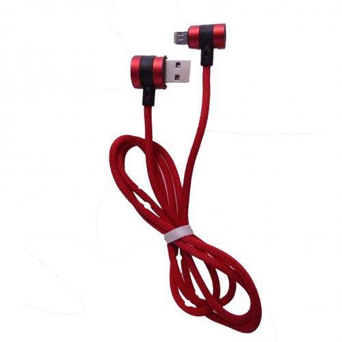 Cabo de Dados USB V8 Ecooda (vermelho) 1m / Zinco / Resistente