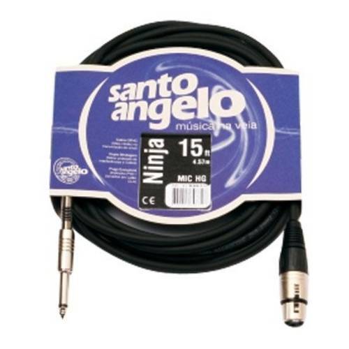 Cabo de Microfone Santo Angelo Ninja Canon F/p10 4,57 HG15FT - Desbalanceado