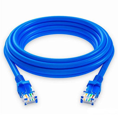 Cabo de Rede Quanta Qtcrc503 3m/cat5 Ethernet/2 Rj45/5 Mm-azul
