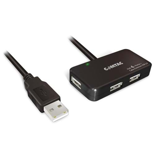 Cabo Extensor USB 2.0 com Amplificador de Sinal + Hub USB 4 Portas 9201- Comtac