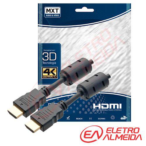 Cabo HDMI 2.0 ULTRAHD 4K MXT 5.0MT