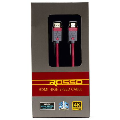 Cabo HDMI High Speed, 3D, 4K, 18Gbps, ROSSO - DISCABOS 3 MT Cabo HDMI High Speed, 3D, 4K, 18Gbps, ROSSO - DISCABOS 1.5MT